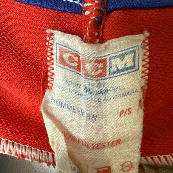 Vintage 80s Montreal Canadians #26 NHL CCM Hockey Jersey - Picture 4 of 8